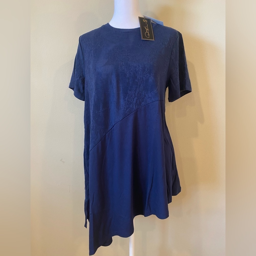DG2 By Diane Gilman Royal Blue Blouse Size M